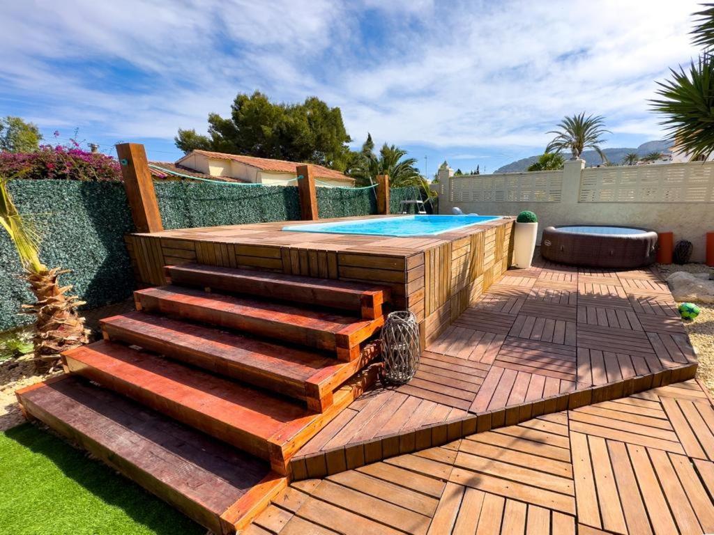 Privado Piscina A 5min De La Playa Y Centro Jacuzzi Barbacoa Wifi Aire Vakantiehuis Calpe