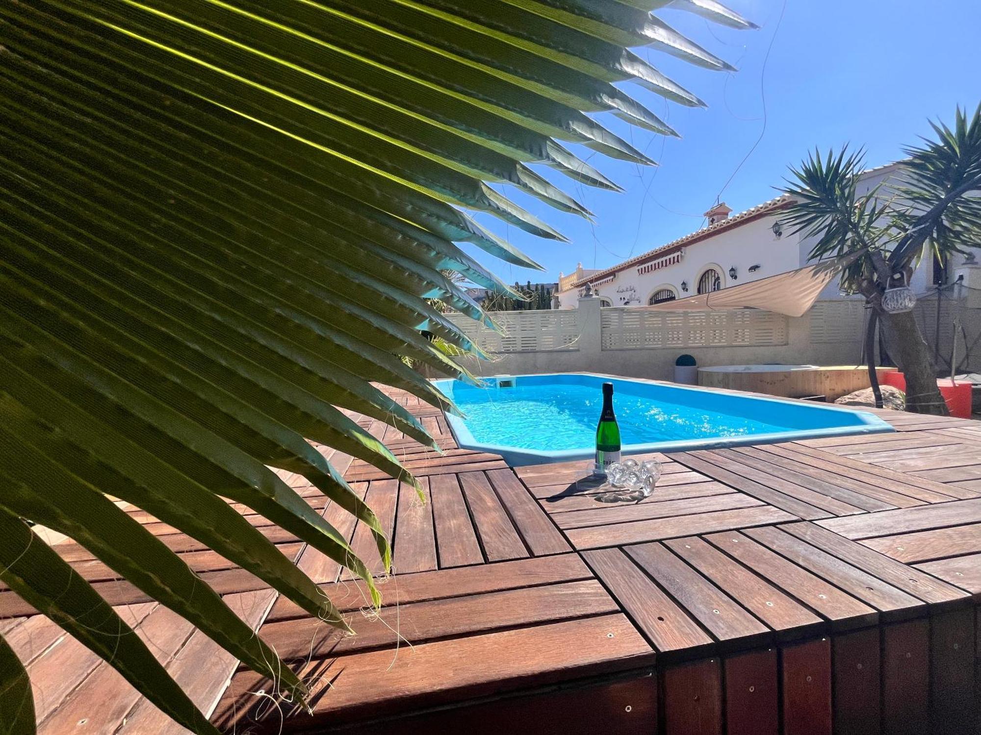 Privado Piscina A 5min De La Playa Y Centro Jacuzzi Barbacoa Wifi Aire Vakantiehuis *